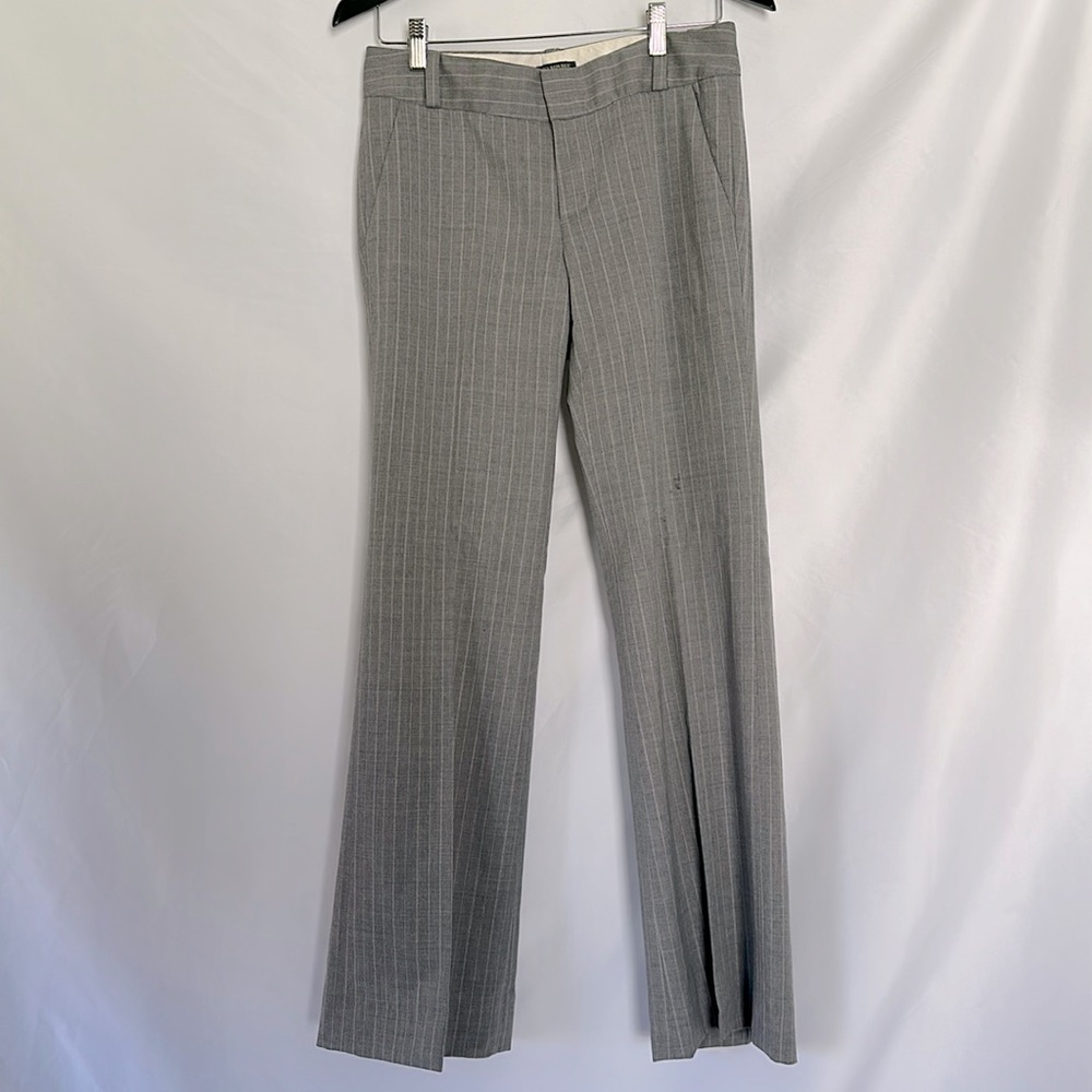 Banana Republic Stretch Women’s Wide Leg Grey Trousers Size 4